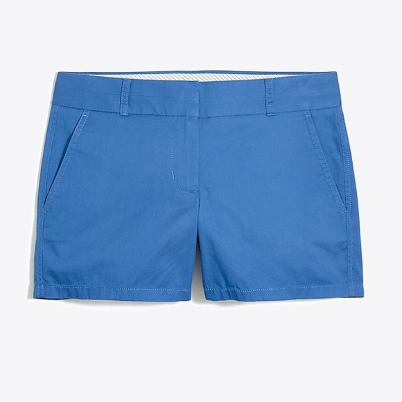 J.Crew NWT 4" chino short SZ 6 PAGODA BLUE - Picture 1 of 2